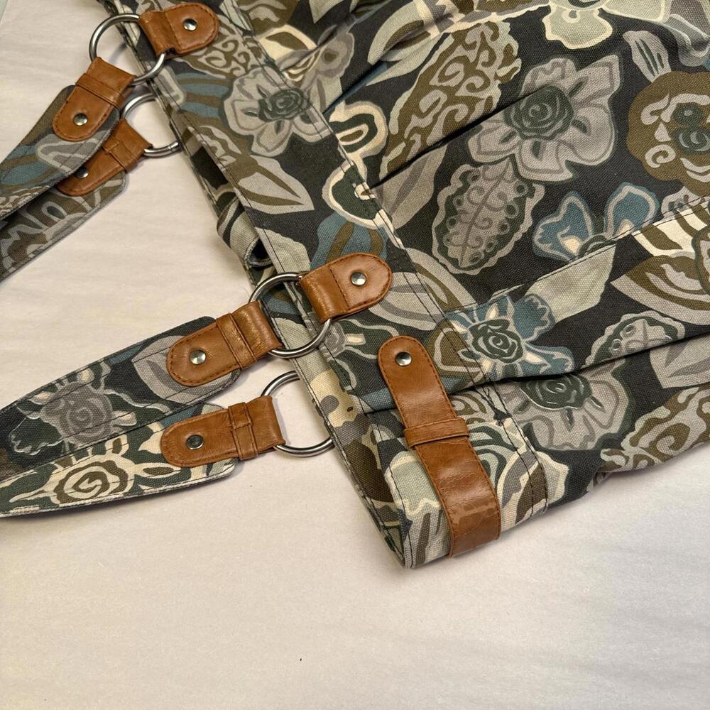 Vintage 2000s AMICI Floral Canvas Boho Tote Bag - Picture 6 of 6